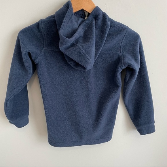 Columbia | Blue Hooded Fleece Jacket Kids XS (6/7) - Picture 4 of 8